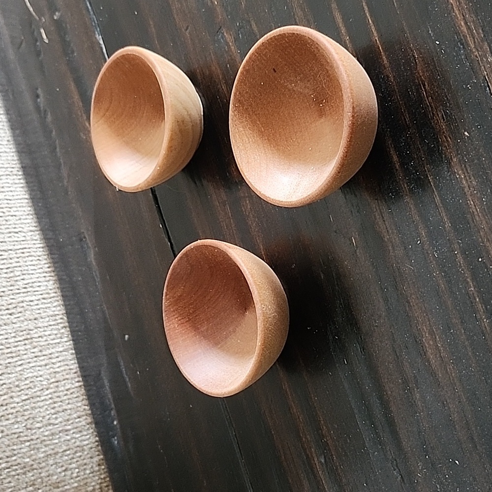 Mini Wooden Bowls